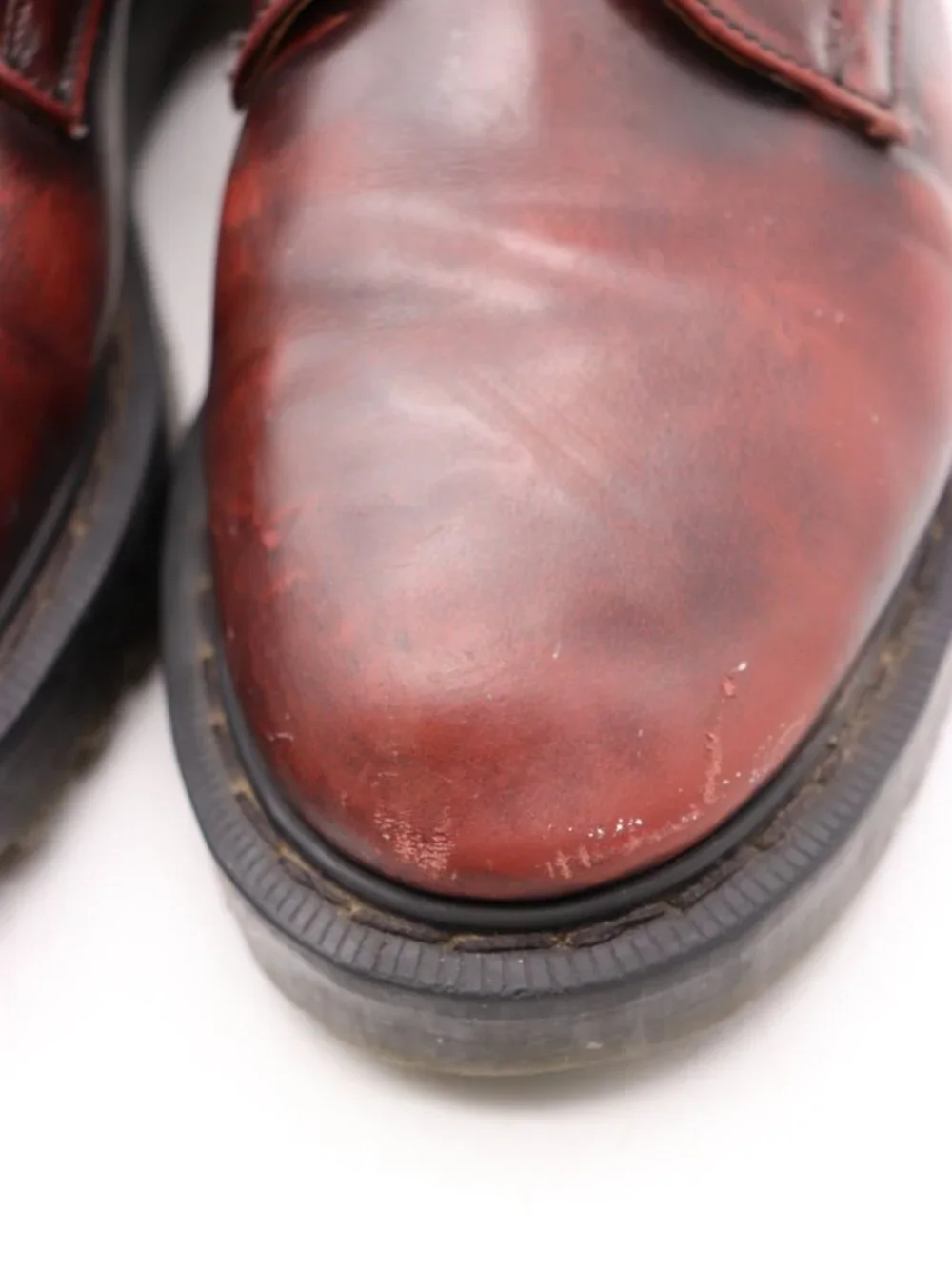 Solovair x TOAST Gibson Burgundy Leather Men's UK 6 US 7 Oxford Made In England